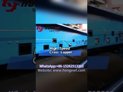 Quá trình sản xuất của sợi polyester thông qua các lapper chéo là gì?