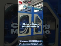 Quá trình sản xuất của sợi polyester thông qua máy carding là gì?