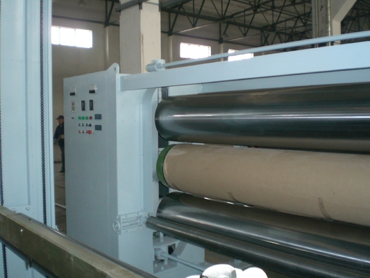 Professional 5.5 M Vải Ba Roll Calender Máy, Nonwoven Vải Making Machine