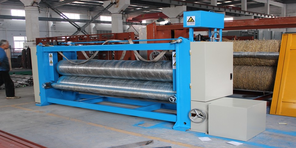 Công suất cao 2 cuộn vải Calender Máy 5.5 m Với Gsm 60-1500g / M2